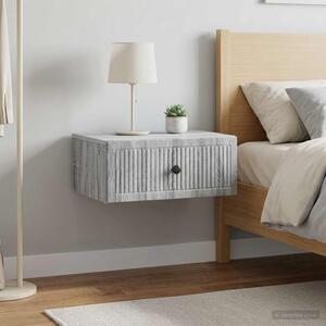 Éjjeliszekrény 2 db Szürke Sonoma 49 x 34,5 x 20 cm Szerelt Fa