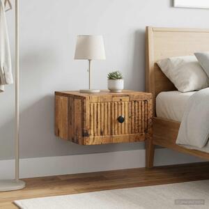 Fali éjjeli szekrény 2 db Antik Fa 33 x 34,5 x 20 cm Szerelt Fa