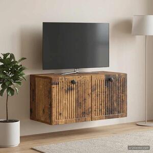 Fali TV szekrény Antik Fa 59,5 x 31 x 30 cm Szerelt Fa