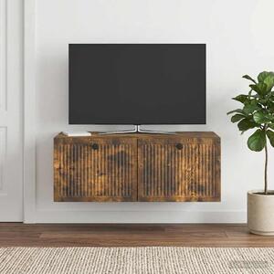 Fali TV szekrény Füstös Tölgy 78,5 x 41 x 30 cm Szerelt Fa