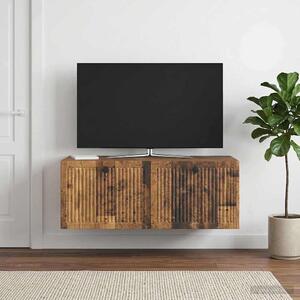 Fali TV szekrény Antik Fa 78,5 x 41 x 30 cm Szerelt Fa