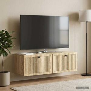 Fali TV szekrény Sonoma Tölgy 98 x 31 x 30 cm Szerelt Fa