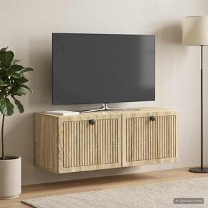 Fali TV szekrény Sonoma Tölgy 78,5 x 31 x 30 cm Szerelt Fa