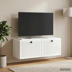 Fali TV szekrény Magasfényű Fehér 78,5 x 31 x 30 cm Szerelt Fa