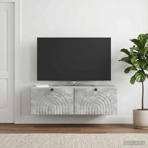 Fali TV szekrény 99 x 41 x 30 cm Betonszürke