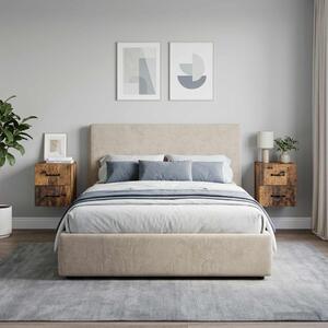 Fali éjjeli szekrény 2 db Antik Fa 34,5 x 33 x 40 cm Szerelt Fa