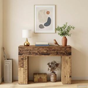 Dohányzóasztal Antik Fa 102 x 35 x 75 cm Szerelt Fa