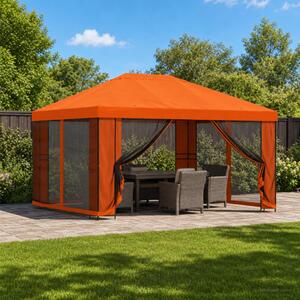 Kerti pavilon oldalfalakkal 4 × 3 m Narancssárga