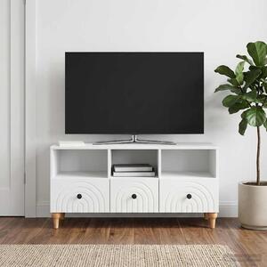 TV szekrény Fehér 102 x 34,5 x 50 cm Mérnöki fa
