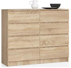 Akord Sonoma Tölgy 8 Fiókos Komód 140 cm - Elegáns Bútor Stílusos Kialakításban