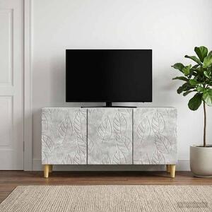TV szekrény 99 x 34,5 x 50 cm Betonszürke Szerelt Fa