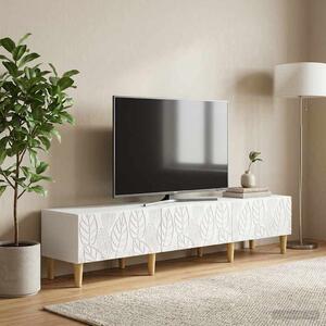 TV szekrény 147 x 34,5 x 30 cm Fehér Szerelt Fa