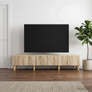 TV szekrény 147 x 34,5 x 30 cm Sonoma Tölgy Szerelt Fa