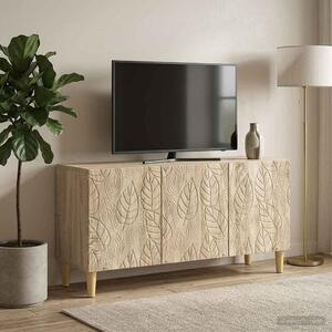 TV szekrény 99 x 34,5 x 50 cm Sonoma Tölgy Szerelt Fa