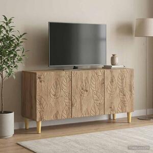 TV szekrény 99 x 34,5 x 50 cm Kézműves Tölgy Szerelt Fa