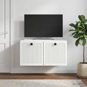 Fali TV szekrény Fehér 59,5 x 41 x 30 cm Szerelt Fa