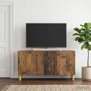 TV szekrény 99 x 34,5 x 50 cm Antik Fa Szerelt Fa