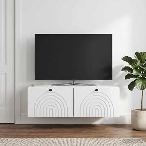 Fali TV szekrény 99 x 41 x 30 cm Fehér