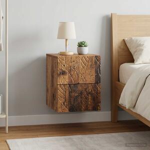 Fali éjjeli szekrény 2 db Antik fa 34,5 x 33 x 40 cm Szerelt Fa