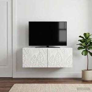 Fali TV szekrény 59,5 x 41 x 30 cm Fehér Szerelt Fa