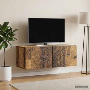 Fali TV szekrény 59,5 x 31 cm Antik Fa Szerelt Fa