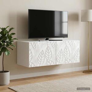 Fali TV szekrény 59,5 x 31 cm Fehér Szerelt Fa Falra szerelhető