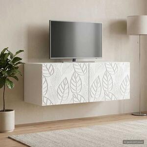 Fali TV szekrény 98 x 41 x 30 cm Fehér Szerelt Fa