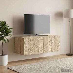 Fali TV szekrény 59,5 x 31 cm Sonoma Tölgy Szerelt Fa