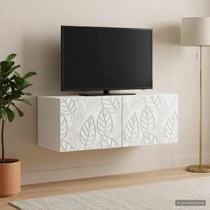 Fali TV szekrény 78,5 x 31 cm Fehér Szerelt Fa Falra szerelhető
