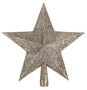 Karácsonyfa csúcsdísz csillag GLIMORA 22 cm, arany