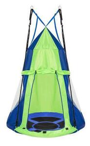 Fészekhinta sátorral 90cm #kék-zöld