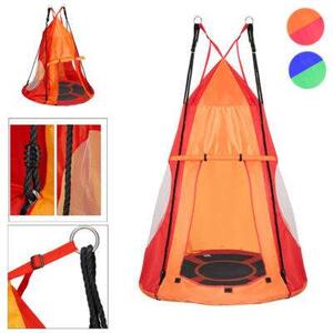 Fészekhinta sátorral 110cm #piros-narancs