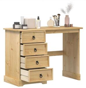 VidaXL Corona tömör fenyőfa fésülködőasztal 104 x 47 x 75 cm