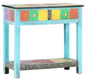 Kézzel festett tömör mangófa tálalóasztal 80 x 35 x 75 cm