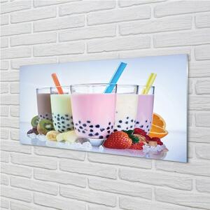 Üvegképek Milk shake gyümölcs 125x50 cm