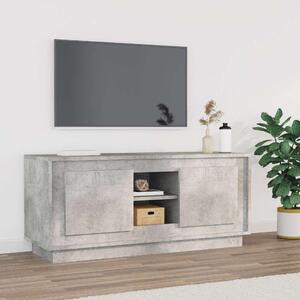Betonszürke szerelt fa TV-szekrény 102x35x45 cm
