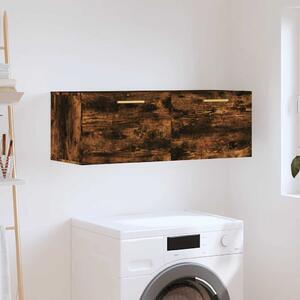 Füstös tölgy színű szerelt fa faliszekrény 100 x 36,5 x 35 cm
