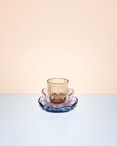 Világoskék üveg desszertes tányér készlet 2 db-os ø 16 cm Lily – Holmegaard