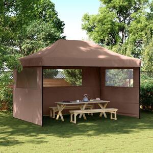 VidaXL Pop-up Rendezvénysátor - Barna - 440x292x315cm