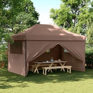 VidaXL Pop-up Rendezvénysátor - Barna - 440x292x315cm