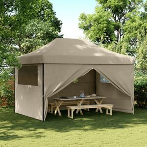 VidaXL Pop-up Rendezvénysátor - Bézs - 4x4m