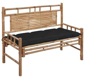 Bambusz kerti pad párnával 120 cm
