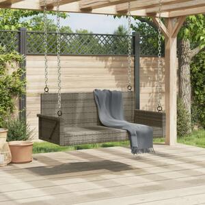 VidaXL szürke polyrattan hintapad 119x56x48 cm