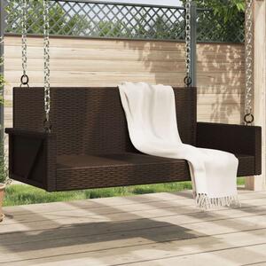 VidaXL Hintapád - Polyrattan - Barna - 119x56x48 cm