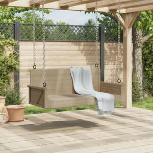 VidaXL Polyrattan Hintaágy - Bézs - 119x56 cm