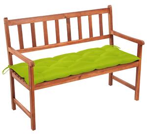 Tömör akácfa kerti pad párnával 120 cm