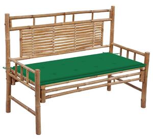 Bambusz kerti pad párnával 120 cm