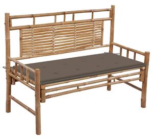 Bambusz kerti pad párnával 120 cm