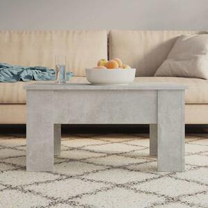 Betonszürke szerelt fa dohányzóasztal 79x49x41 cm