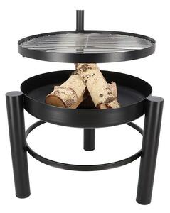 Kerti BBQ Tűzrakó Tál Grillráccsal - 66 cm